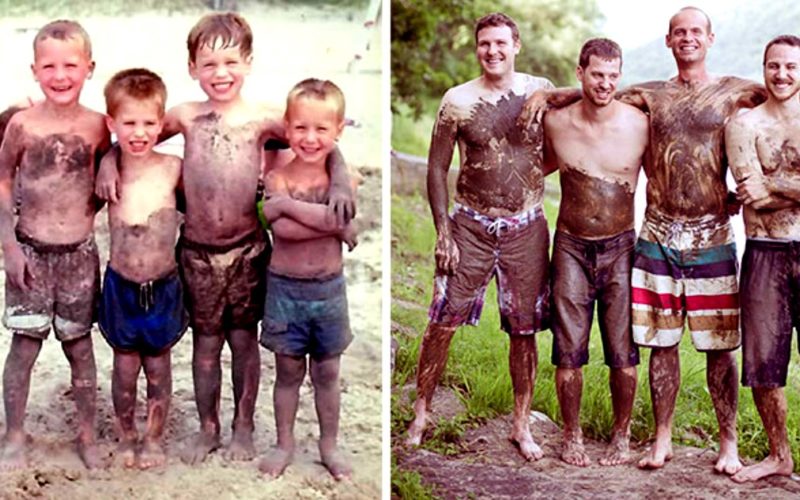 10 фото с детства, которые они воссоздали спустя несколько лет
