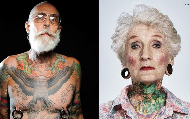  Эти фото докажут вам, что стареть с татуировками — круто!